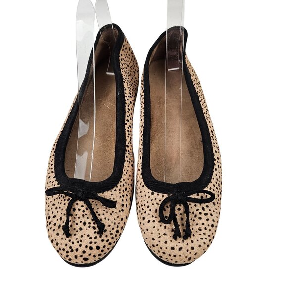 Aerosoles Ballet Flats Womens Size 8 Leopard Print Bow Slip On Comfort Shoes - Picture 4 of 9